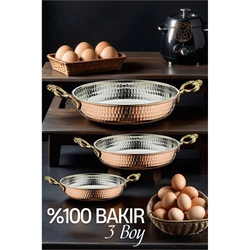 Transformacion 6 Set Bakır 3 Lü Sahan Seti Panebianco Design