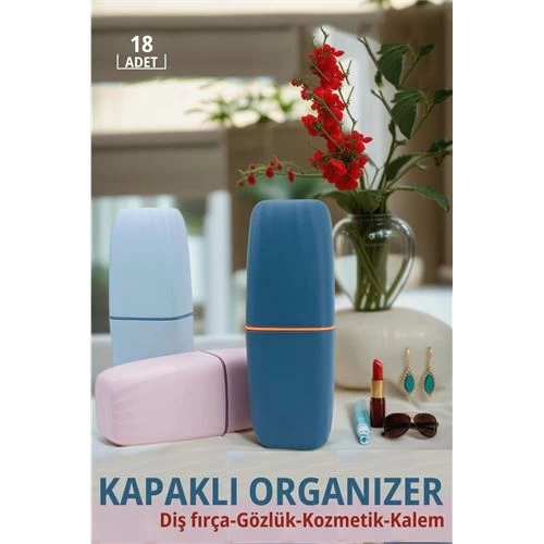 Transformacion 18 Adet Organizer Kutu Diş Fırça Gözlük Kozmetik