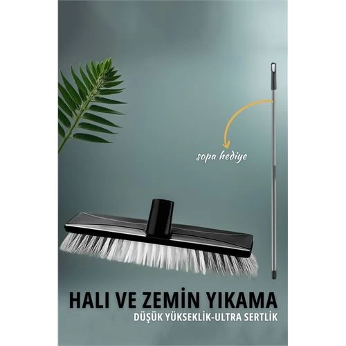 Transformacion 5+1 Adet  Ultra Sert Zemin Ve Halı Yıkama Fırçası Sopalı Set