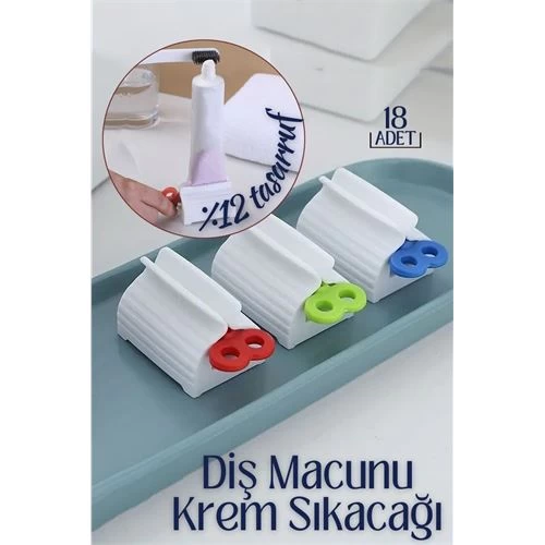 Transformacion 12+6 Adet Diş Macunu Krem Sıkacağı  Tuppo Design