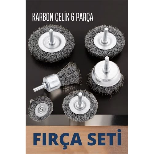 Transformacion 5+1 Set Matkap Tel Fırça Seti 1/4 Inç