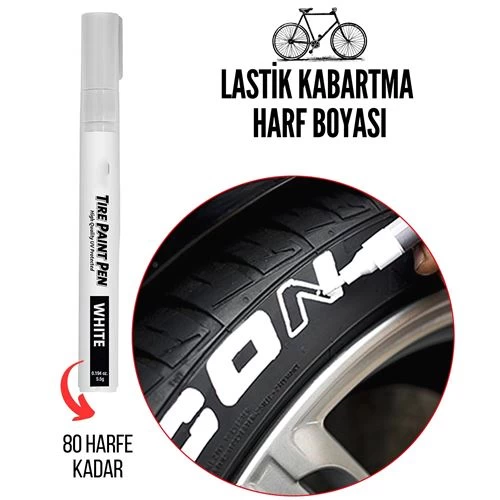 Transformacion 12+2 Adet Bisikletlere Özel 80 Harf Lastik Kabartma Harf Boyası