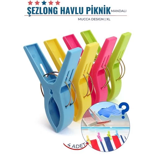 Transformacion 48+8 Adet Xl Plaj Havlu Şezlong Piknik Mandalı 4 Adet Mucca Design