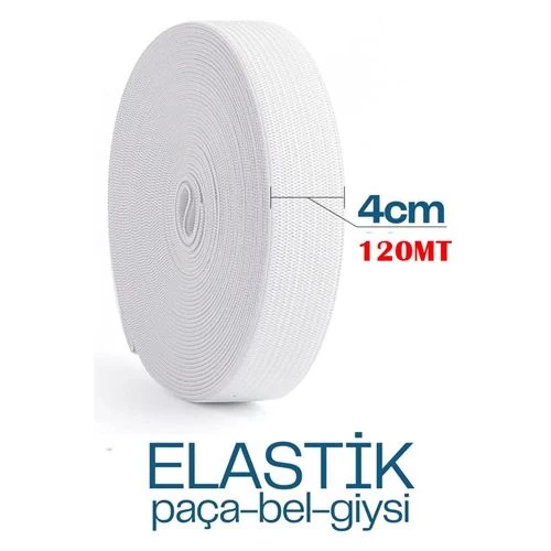 Transformacion 180 Metre Yassı Bel Paça Giysi Lastiği 4 Cm