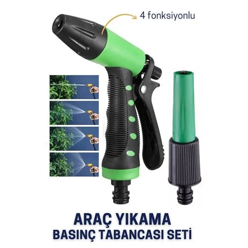 Transformacion 6 Adet Basınçlı Araç Yıkama Tabancası Seti 4 Fonksİyon