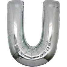 Grabo Harf Folyo Balon Silver U
