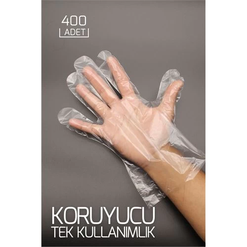 Transformacion 2000+400 Adet Tek Kullanımlık Şeffaf Eldiven