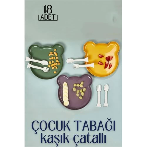 Transformacion 10+8 Adet Çocuk Yemek Tabağı Foscarini Design