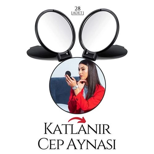 Transformacion 18+10 Adet Katlanabilir Mini Çanta Aynası