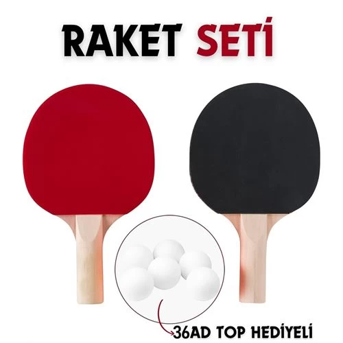 Transformacion 6 Set 36 Toplu Masa Tenisi Raket Seti