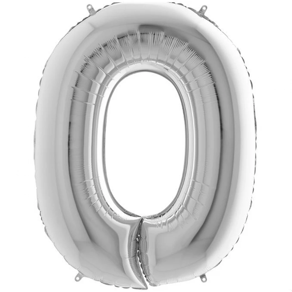 Grabo Rakam Folyo Balon 0 Gümüş