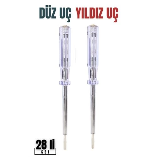 Transformacion 12+2 Adet Düz Yıldız Uç Kontrol Kalemi Seti