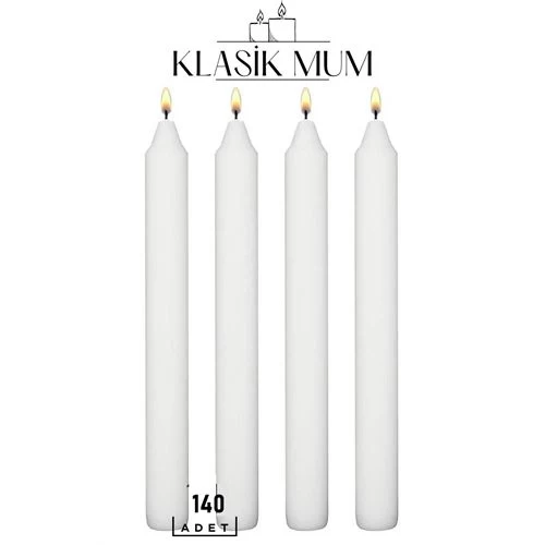 Transformacion 100+40 Adet Klasik Mum Seti