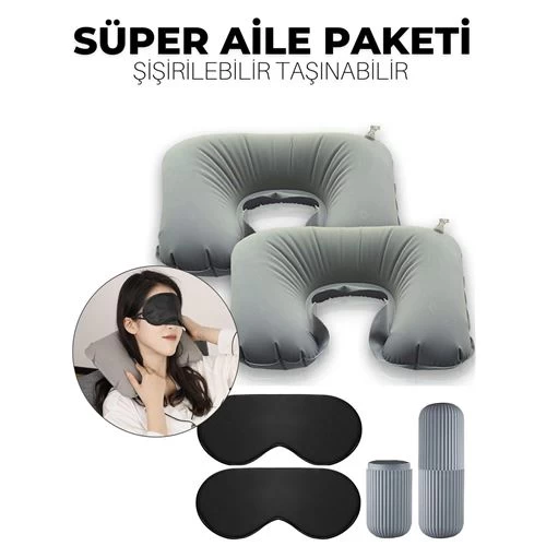 Transformacion 6 Set Taşınabilir Boyun Uyku Yastığı Süper Aile Seti Balvanera Design