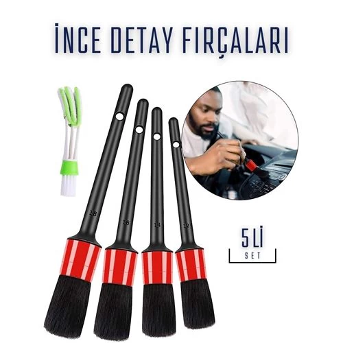 Transformacion 6 Set Araç Detay Temizlik Fırça Seti Slalom Design