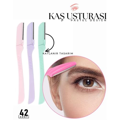 Transformacion 36+6 Adet Katlanabilir Kaş Usturası Pastel Design