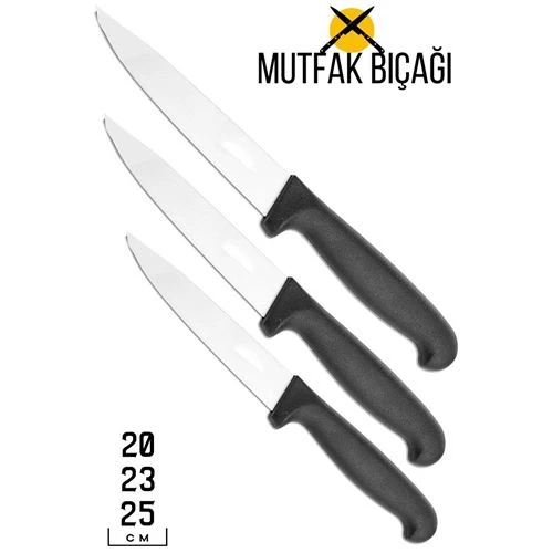 Transformacion 36+6 Adet Mutfak Ekmek Bıçağı 3 Boy Set