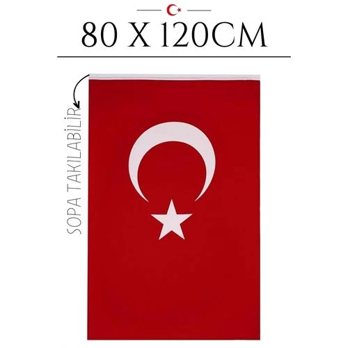 Transformacion 12+2 Adet Türk Bayrağı Kumaş 80x120cm