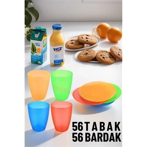 Transformacion 96+16 Adet Lanerossi Tabak Bardak Seti
