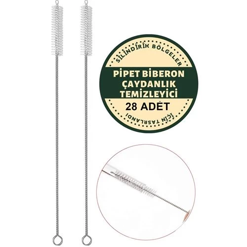 Transformacion 12+2 Adet Pipet Emzik Çaydanlık Temizleyici Fırça