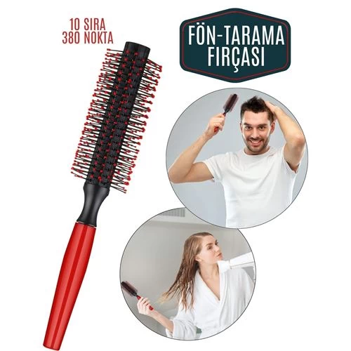 Transformacion 12+2 Adet Novan 10 Sıra 380 Nokta Yanmaz Fön Ve Tarama Fırçası