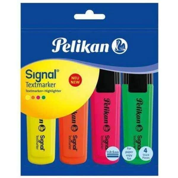 Pelikan Signal Fosforlu Kalem 4lü Karışık Renk
