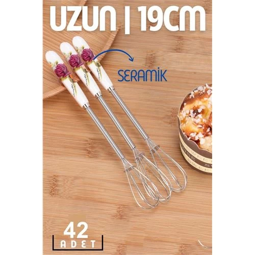 Transformacion 30+12 Adet  Seramik Başlı Uzun Çırpıcı Loredana Lombardo Design