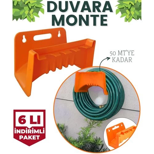 Transformacion 6 Adet Duvara Monte Malzeme Askılı Hortum Ve Kablo Askısı