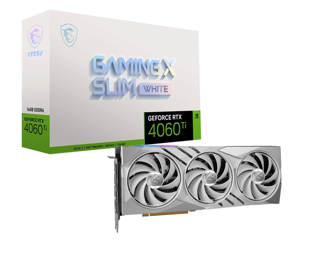 Msi Geforce Rtx 4060 Ti Gaming X Slim White 16gb Gddr6 Dlss3 128bİt