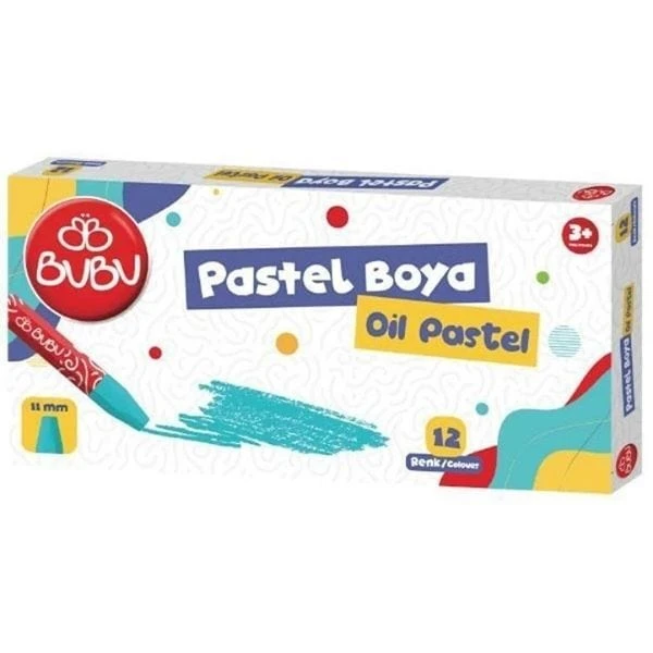 Bu-bu 12  Renk Pastel Boya