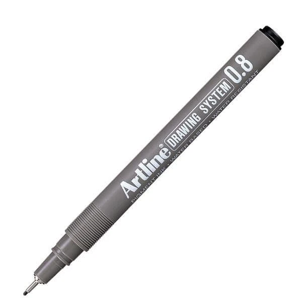 Artline Drawing System Teknik Çizim Kalemi 08 Siyah