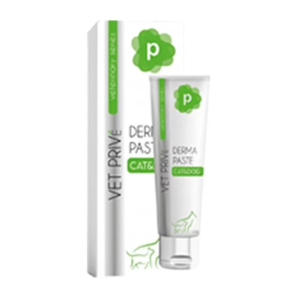 Vet Prive Veterinary Derma Paste Dermatolojik Kedi Ve Köpek Vitamini Malt Macun 100 Gr