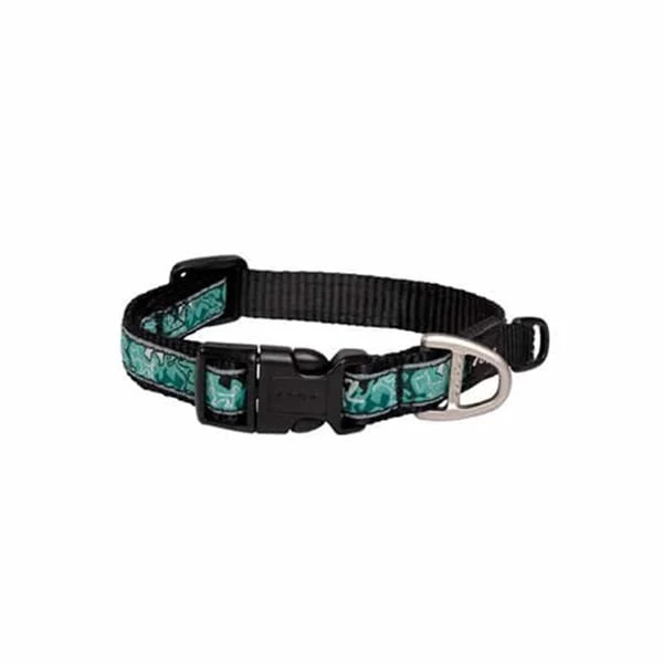 Rogz Fancy Dress Halsband Karışık Desenli Köpek Boyun Tasması Siyah/yeşil Medium 1.6x26-40 Cm