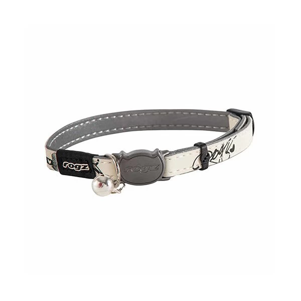 Rogz Catz Glowcat Halsband Karışık Desenli Çıngıraklı Kedi Boyun Tasması Small 1.1x20-31 Cm