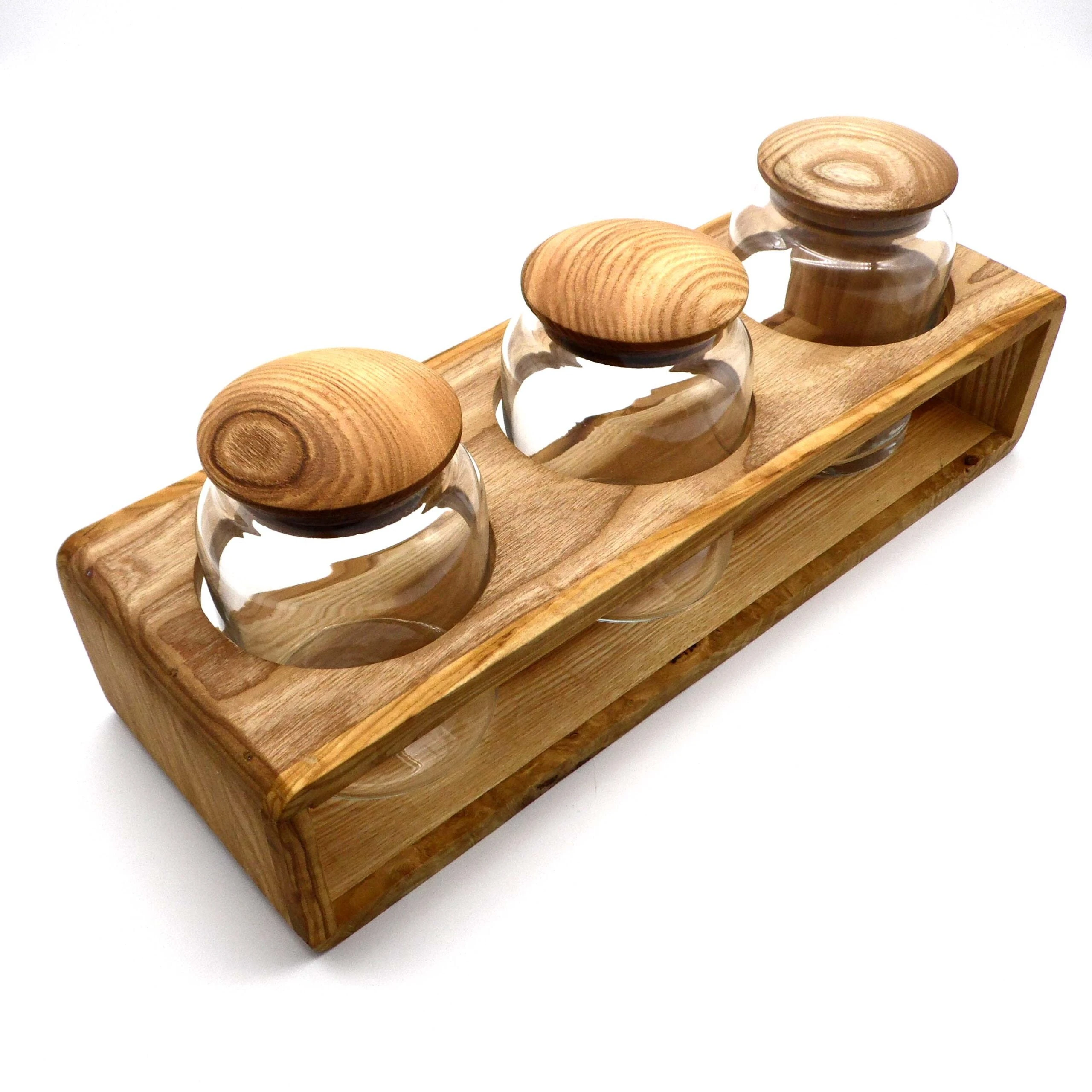 Woodprovence Orta Cam Kavanoz Standı