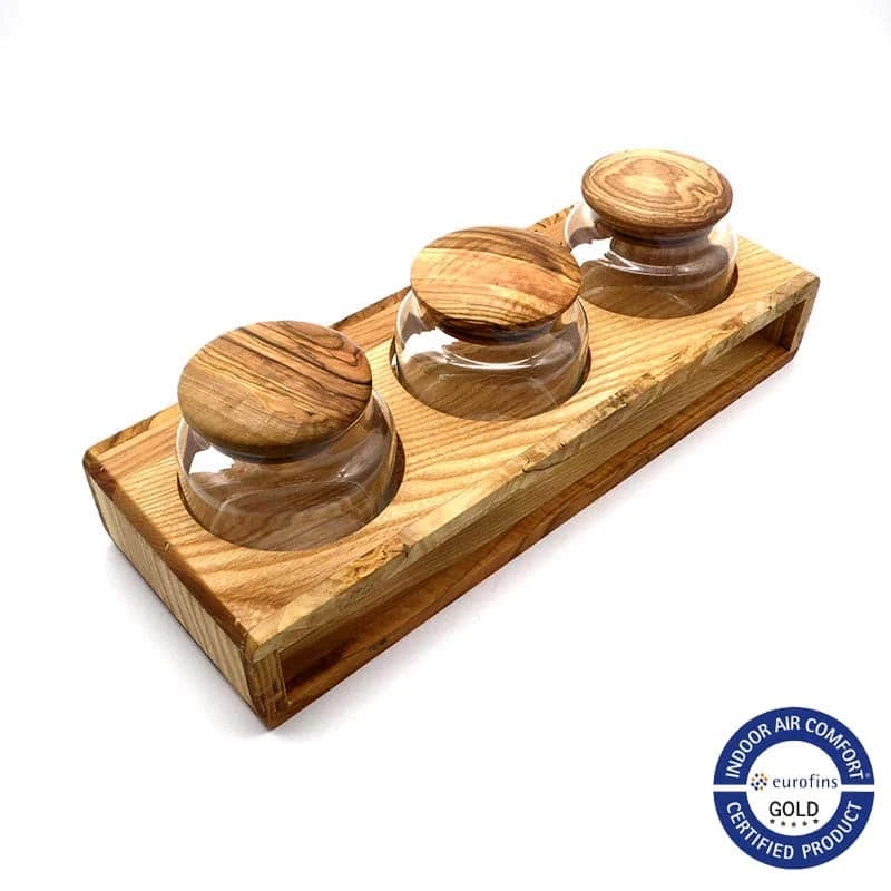 Woodprovence Kısa Cam Kavanoz Standı