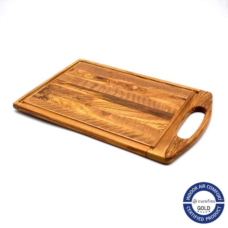 Woodprovence Oval Saplı Lamine Kesme Tahtası