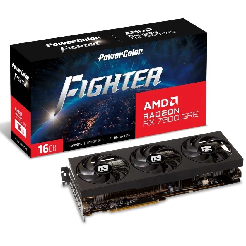 Powercolor Fighter Rx7900gre 16g-f/oc 16gb Gddr6 256bit