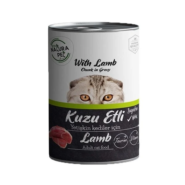 Eco Natura Pet Kuzu Etli Yetişkin Kedi Konservesi Pouch 85 Gr