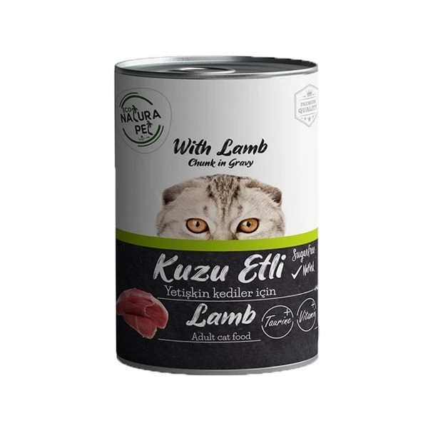 Eco Natura Pet Kuzu Etli Yetişkin Kedi Konservesi Gravy 400 Gr