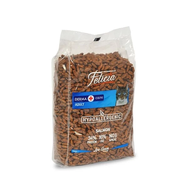 Felicia Hypoallergenic Somonlu Düşük Tahıllı Yetişkin Kedi Maması 1 Kg