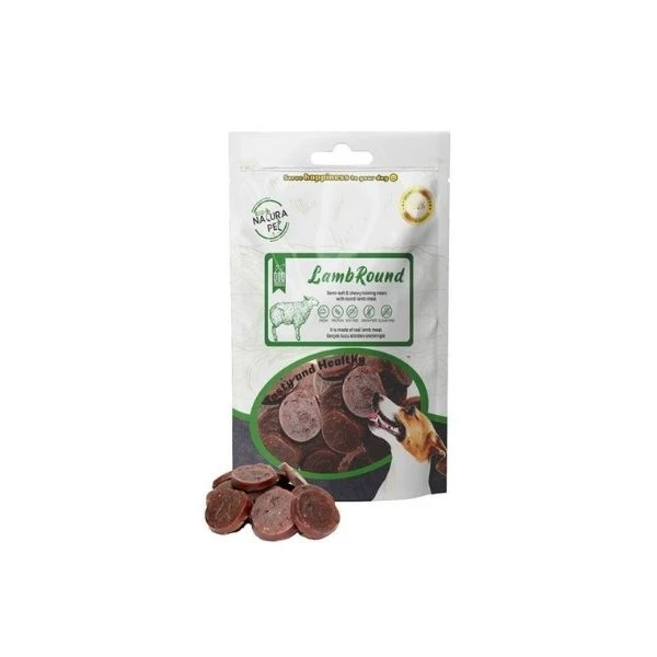 Eco Natura Pet Lamb Round Yumuşak Kuzu Etli Yuvarlak Köpek Ödülü 100 Gr