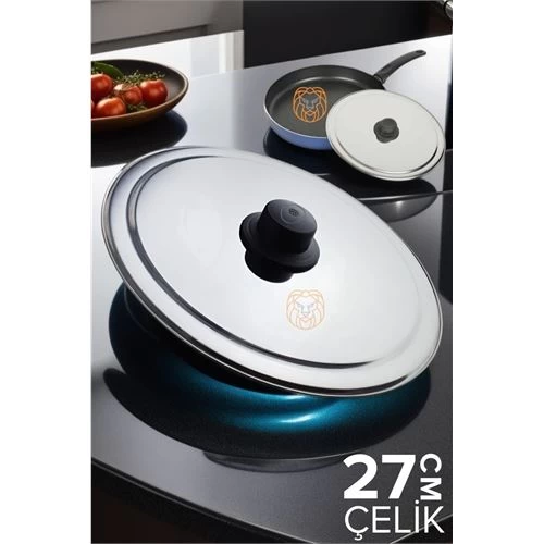 Transformacion 6 Adet 27 Cm Kızartma Tavası Kapağı Çelik Żelazny Design