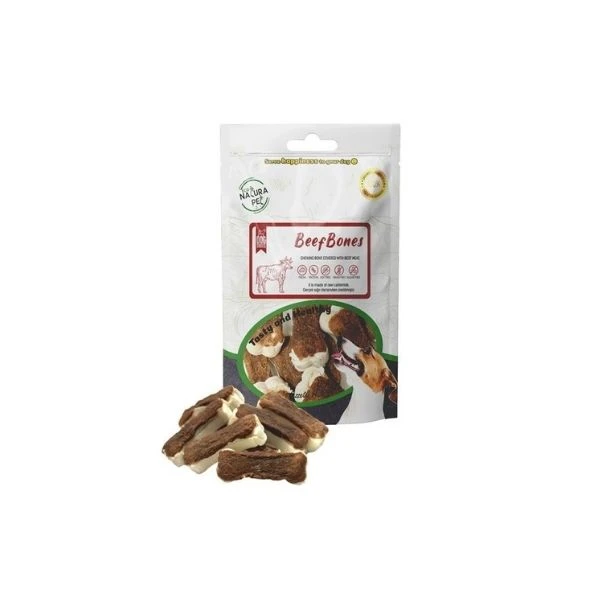 Eco Natura Pet Beef Bones - Biftek Kaplı Pres Kemik Köpek Ödülü 105 Gr