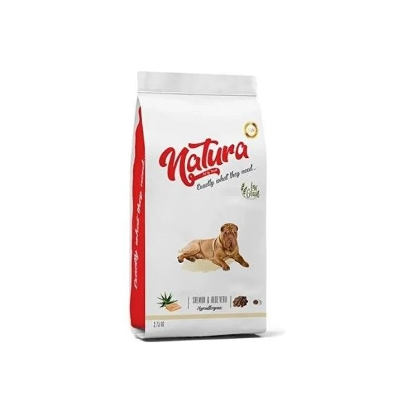 Natura Hypo-allergenic Somonlu Ve Aloe Veralı Yetişkin Köpek Maması 2,75 Kg