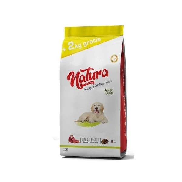 Natura Düşük Tahıllı Kuzu & Nar Orta Ve Büyük Irk Yavru Köpek M 12+2 Kg