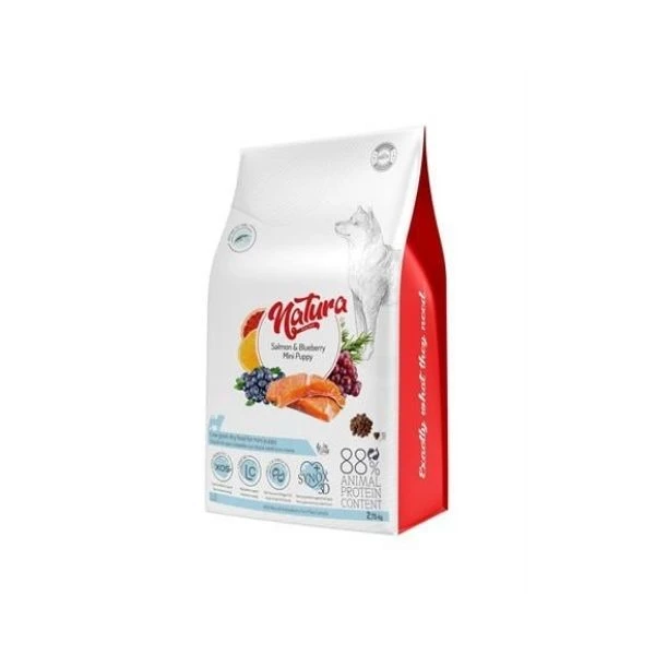 Natura Düşük Tahıllı Somon&yaban Mersini Mini Irk Yavru Köpek M 2,75 Kg