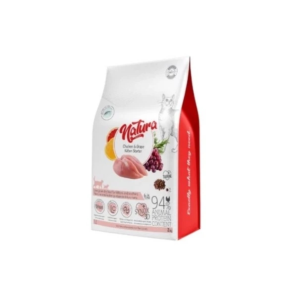 Natura Kitten Starter Hamile Ve Yavru Kediler Için Düşük Tahıllı Yavru Kedi Başlangıç Maması 2 Kg
