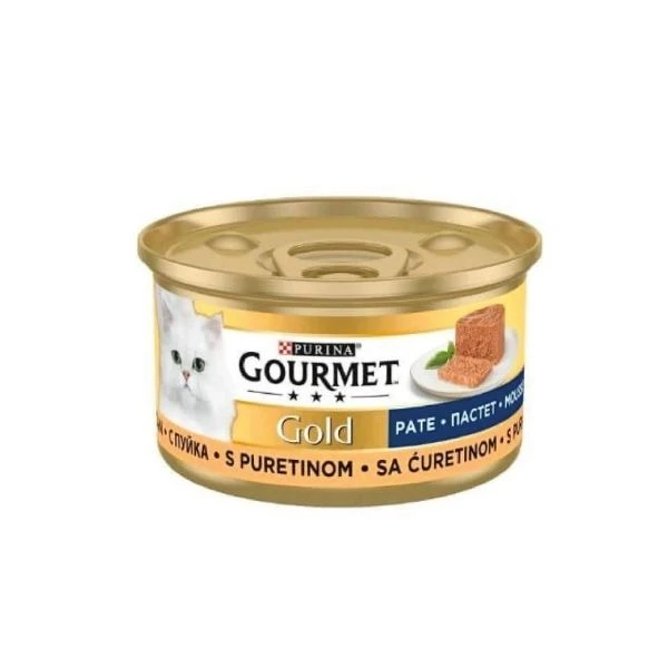Purina Gourmet Gold Kıyılmış Hindili Kedi Konservesi 85 Gr