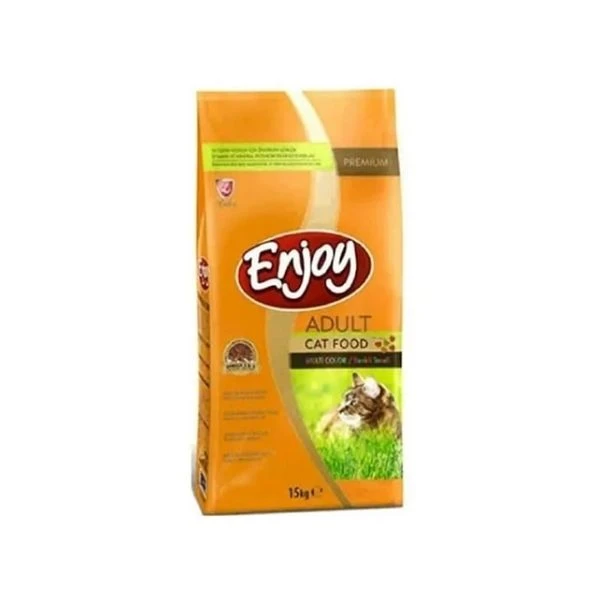 Enjoy Multi Color Renkli Taneli Yetişkin Kuru Kedi Mamasi 15 Kg